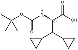 (S)-2-((tert-Butoxycarbonyl) amino)-3,3-dicyclopropylpropanoic acid