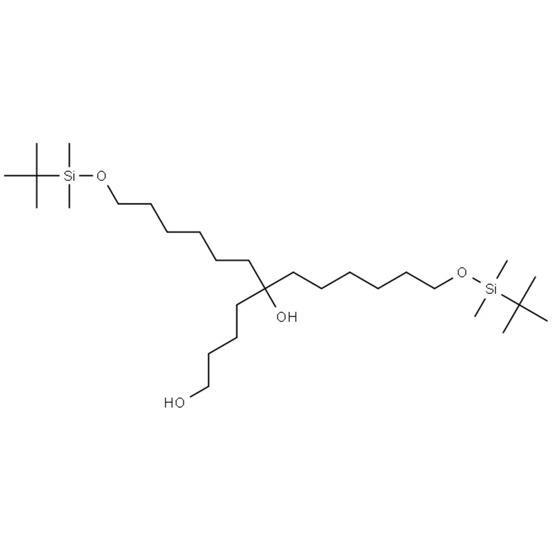 1-(পেন্টান-5-ol)-2-হাইড্রোক্সিল-3,4-bis(TBDMS-হেক্সেন)