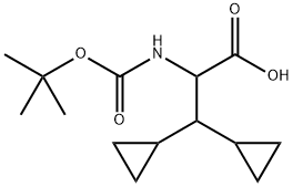 2-((tert-Butoxycarbonyl)অ্যামিনো)-3,3-ডাইসাইক্লোপ্রোপাইলপ্রোপানোয়িক অ্যাসিড