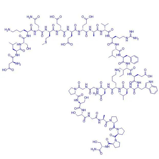 Avexitide (Exendin(9-39) amide) হল বিশ্বব্যাপী সবচেয়ে দ্রুত-বিকশিত GLP-1 রিসেপ্টর বিরোধী; এটি একটি রৈখিক পলিপেপটাইড যা একটি সি-টার্মিনাল অ্যামাইড পরিবর্তন সহ 31টি অ্যামিনো অ্যাসিডের সমন্বয়ে গঠিত।