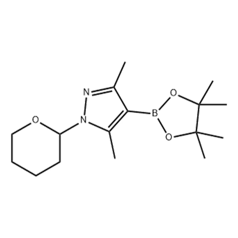 3,5-ডাইমেথাইল-1-(tetrahydro-2H-pyran-2-yl)-4-(4,4,5,5-tetramethyl-1,3,2-dioxaborolan-2-yl)-1H-পাইরাজোল