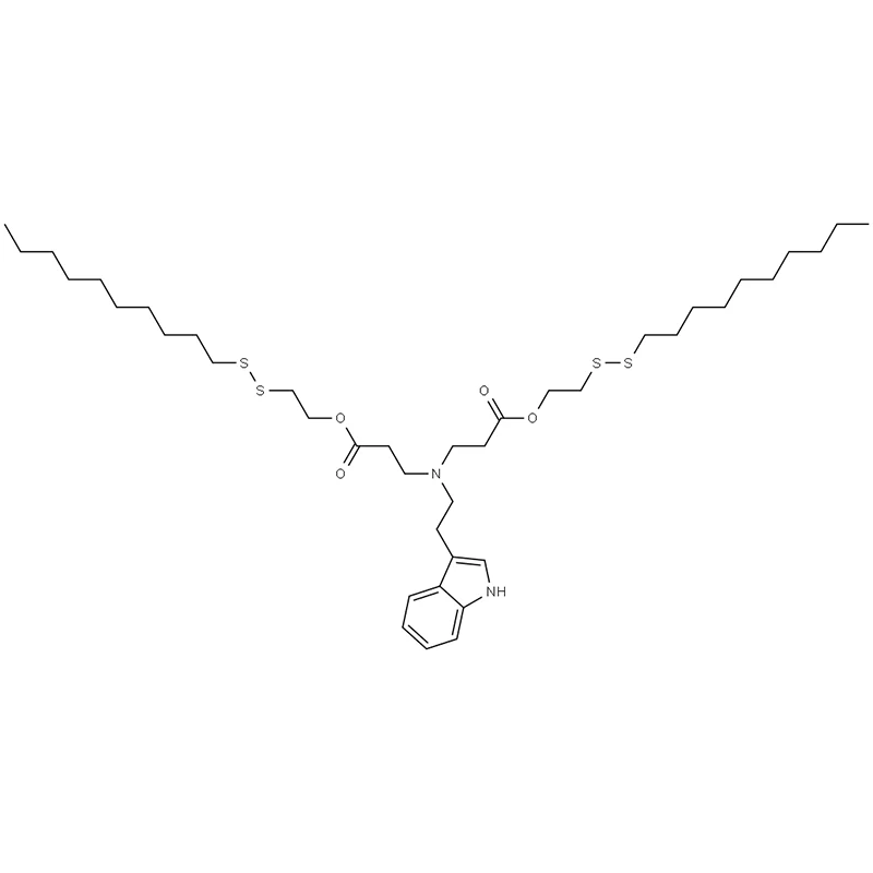 Bis(2-(ডিসিলডিসালফেনাইল)ইথাইল) 3,3'((2-(1H-indol-3-yl)ইথাইল) Azanediyl) dipropionate